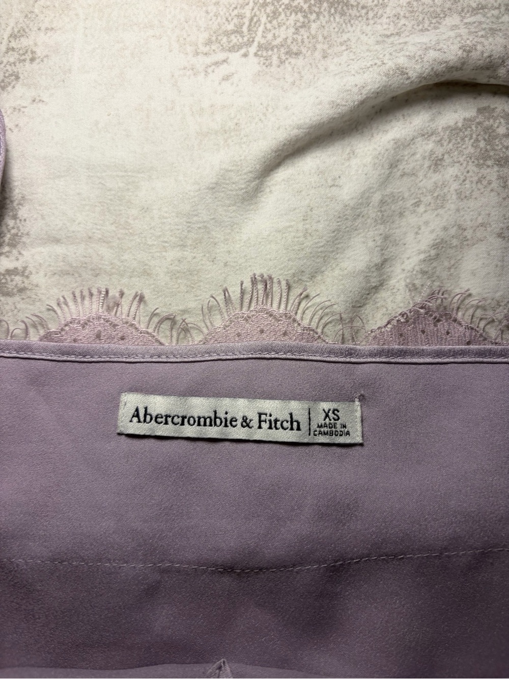 Abercrombie & Fitch Lavender Lace-Trim Cami - Picture 3 of 9